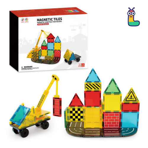 Magnetic tiles LELINO Build 35pcs