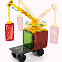 Magnetic tiles LELINO Build 50 pcs