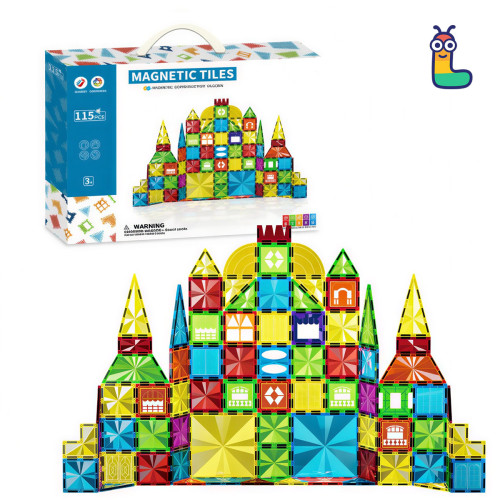 Magnetic tiles LELINO Diamond 115pcs