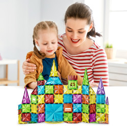 Magnetic tiles LELINO Diamond 115pcs