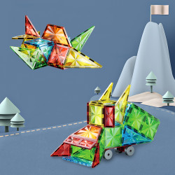 Magnetic tiles LELINO Diamond 115pcs