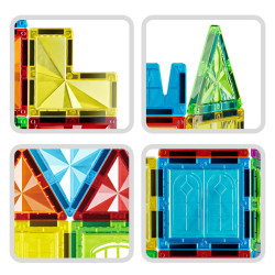Magnetic tiles LELINO Diamond 115pcs