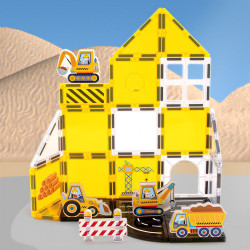 Magnetic tiles LELINO Fantasy Engineering 47 pcs