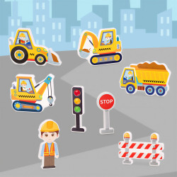 Magnetic tiles LELINO Fantasy Engineering 47 pcs