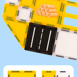 Magnetic tiles LELINO Fantasy Engineering 47 pcs