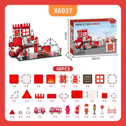 Magnetic tiles LELINO Fantasy Fire Control 48pcs