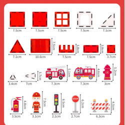 Magnetic tiles LELINO Fantasy Fire Control 48pcs