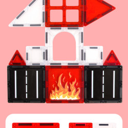 Magnetic tiles LELINO Fantasy Fire Control 48pcs