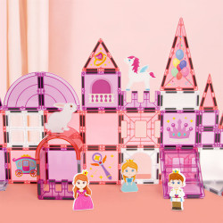 Magnetic tiles LELINO Fantasy Princess 58 pcs