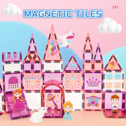 Magnetic tiles LELINO Fantasy Princess 58 pcs