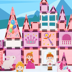 Magnetic tiles LELINO Fantasy Princess 58 pcs