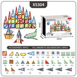 Magnetic tiles LELINO Diamond 95pcs