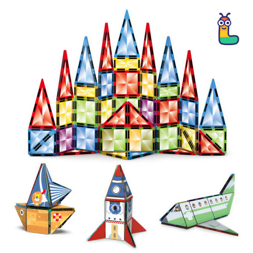 Magnetic tiles LELINO Diamond 95pcs