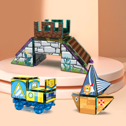 Magnetic tiles LELINO Diamond 95pcs