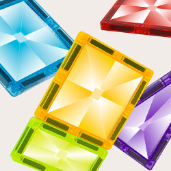 Magnetic tiles LELINO Diamond 95pcs