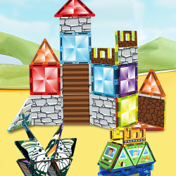 Magnetic tiles LELINO Diamond 95pcs