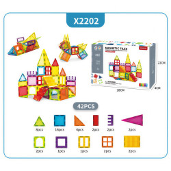 Magnetic building set LELINO Play 42pcs