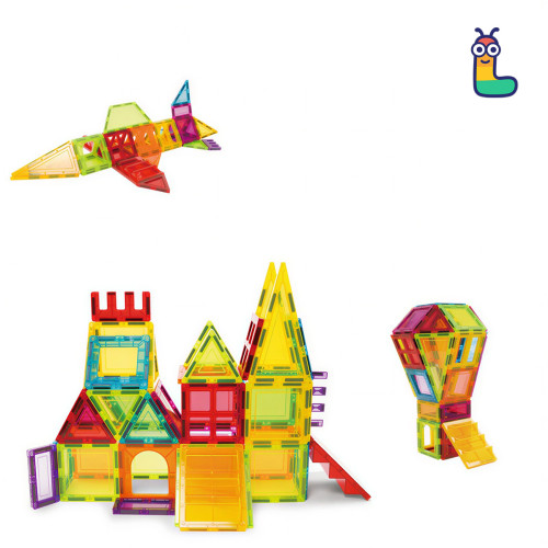 Magnetic tiles LELINO Play 66pcs