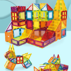 Magnetic tiles LELINO Play 66pcs