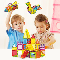 Magnetic tiles LELINO Play 66pcs