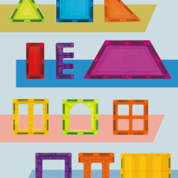 Magnetic tiles LELINO Play 66pcs