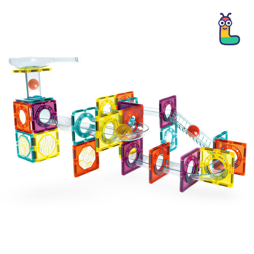 Magnetic tiles LELINO Roller 56 pcs
