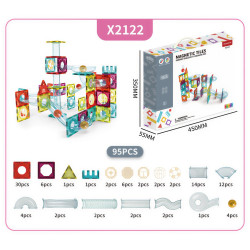 Magnetic tiles  LELINO Roller 95 pcs