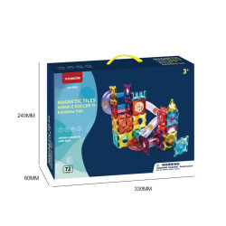 Magnetic tiles LELINO Roller 72pcs