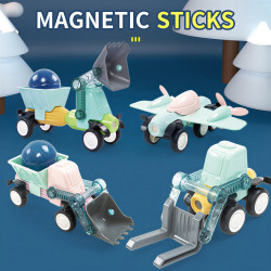 Magnetic tiles LELINO Sticks 28pcs