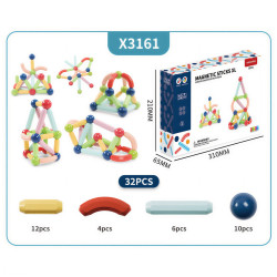 Magnetic tiles LELINO Sticks 32 pcs