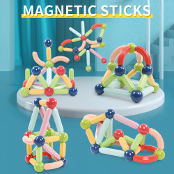 Magnetic tiles LELINO Sticks 32 pcs